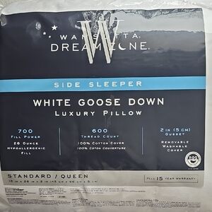 Rare Wamsutta Dream Zone White Goose DOWN Pillow. STANDARD/ QUEEN